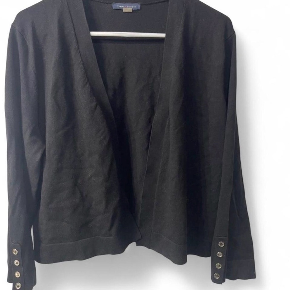 Tommy Hilfiger Black Cardigan with Button Details